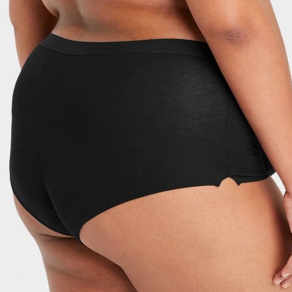 Auden Women's Plus Size Cotton Boyshort 2 Pair - Picture 2 of 5